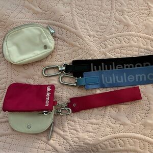 Lululemon Keychain Pouches and key chains ALL TOGETHER